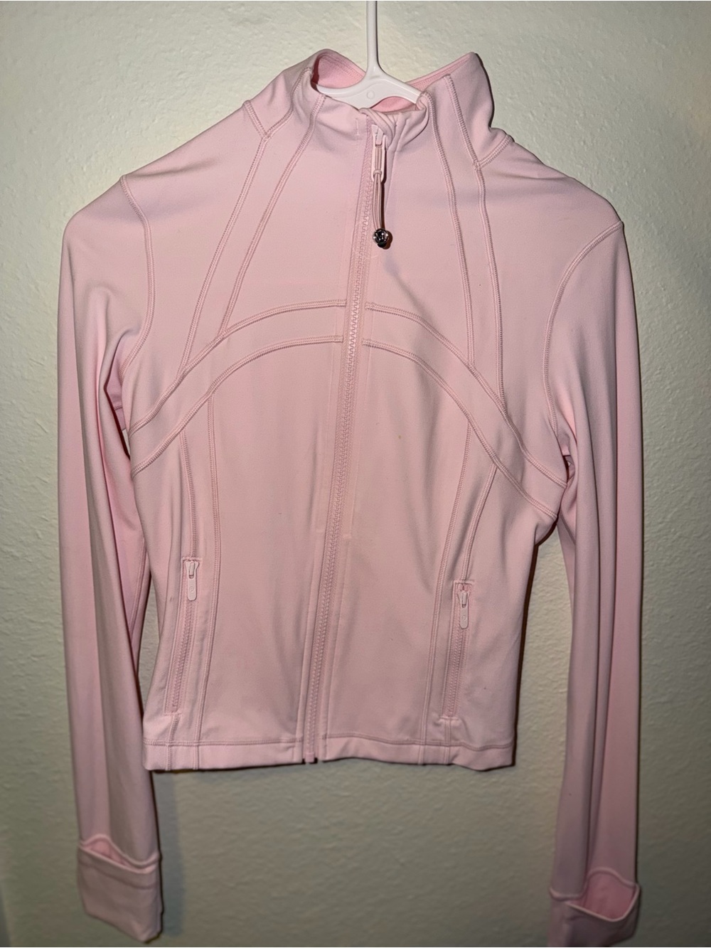 lululemon athletica Pale Pink Full-Zip Athletic Jacket